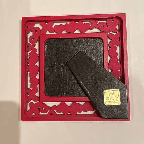 Red Hearts XO Love Picture Photo Vintage Frame Valentine’s Day Anniversary - Picture 4 of 8